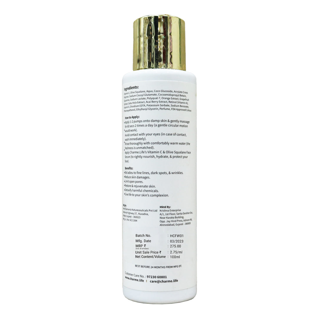 Vitamin C & Olive Squalane Face Wash (100ml)